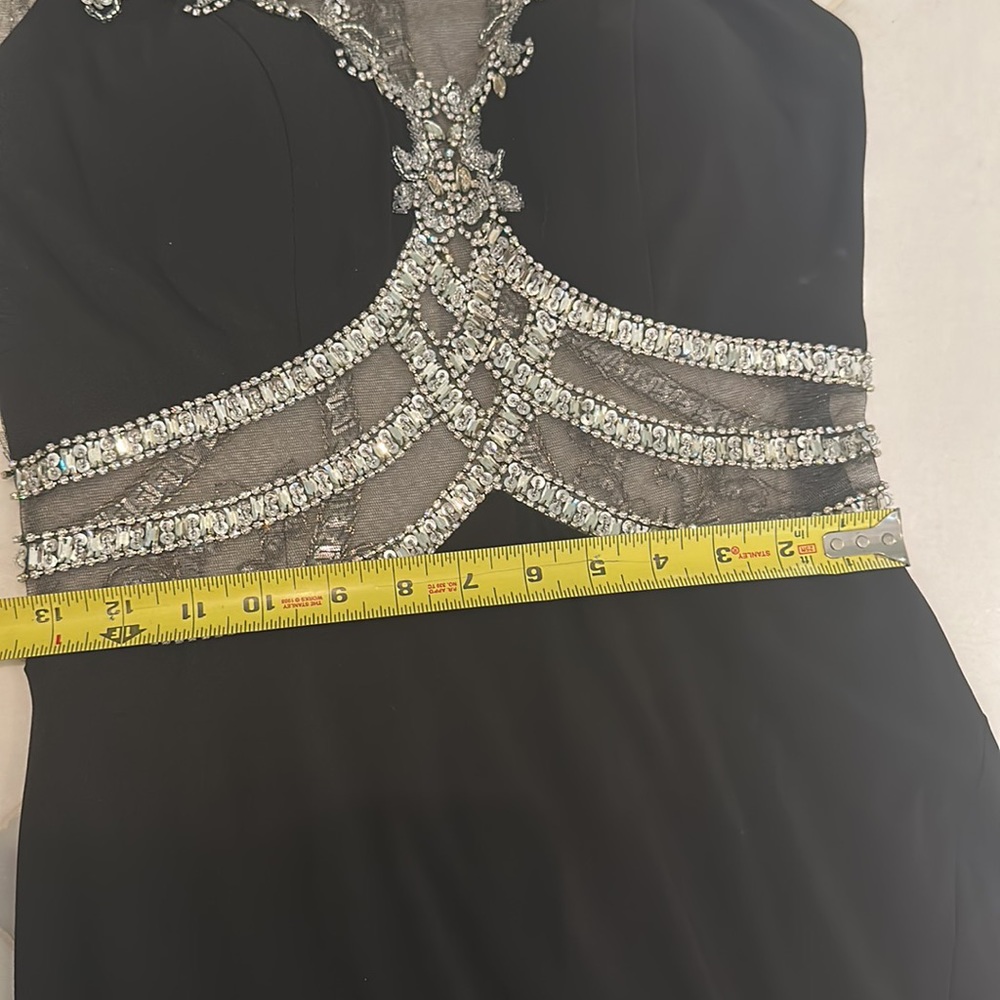Jazz couture size 8 black and sequin long gown. - Picture 13 of 13